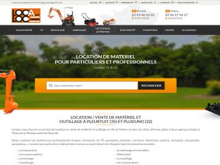 Site Internet Localoc - location et vente de matériel et outillage à Pleurtuit