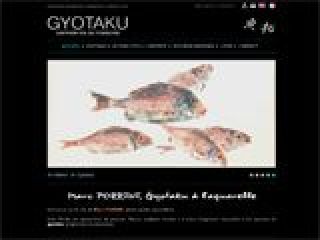aquarelle gyotaku; empreinte poisson, site internet