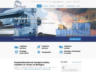 Commissionnaire de transport aérien, maritime et routier en Bretagne - SNC LEROUX