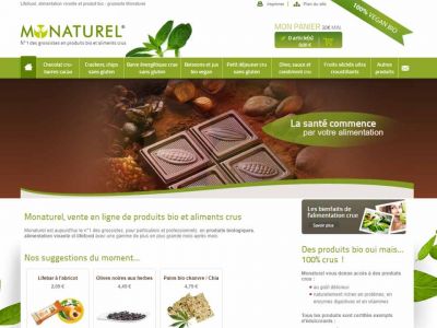Monaturel - boutique en ligne de produit vegan 100% bio