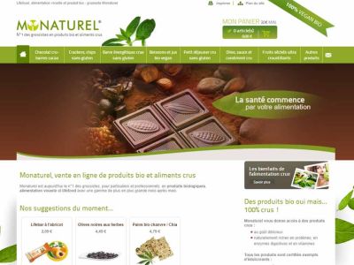 Monaturel - boutique en ligne de produit vegan 100% bio