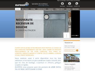 Magasin de déstockage de matériaux à Quimper, Eurosol