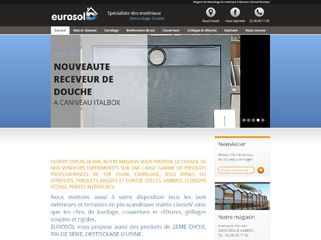 Magasin de déstockage de matériaux à Quimper, Eurosol