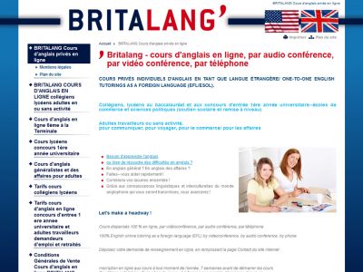Britalang, cours d'anglais en ligne et à domicile dans le 56