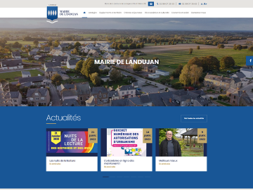 [#NouveauSite]💻 La Commune de Landujan affiche toutes les information utiles et officielles 📰 ainsi que toutes les actualités de la mairie sur leur site web...