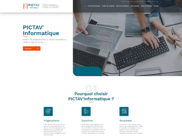 [#NouveauSite] 💻 Pictav Informatique met a disposition des entreprises une équipe de développeurs qualifiés et à l'écoute pour proposer des solutions...