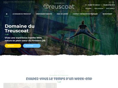 Domaine de Treuscoat près de Morlaix : hébergements insolites, loisirs de plein air en Bretagne (Finistère)