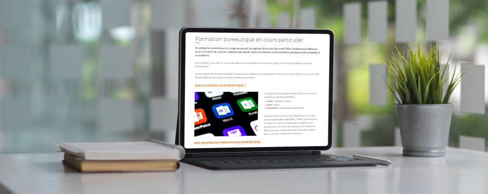 Extrait du site d'Atefi: l'offre de formations bureautiques Extrait du site d'Atefi: l'offre de formations bureautiques
