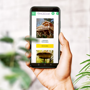 Le site Domaine du Treuscoat en version mobile Le site Domaine du Treuscoat en version mobile