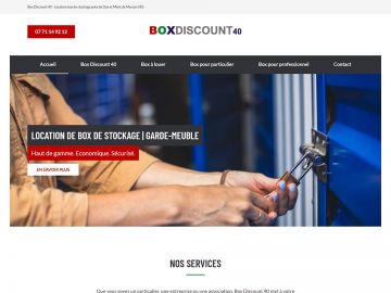 [#NouveauSite] 💻 Nouveau site internet pour BOXDISCOUNT 40 ! 📦

Cette entreprise située à Mugron propose des solutions sécurisées de stockage de votre...