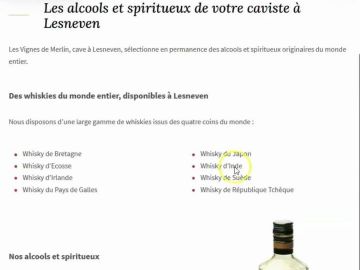 [#NouveauSite] 💻 Les Vignes de Merlin est une cave à vin situé à Lesneven, dans le Finistère. Les Vignes de Merlin proposent différents types d'alcool,...