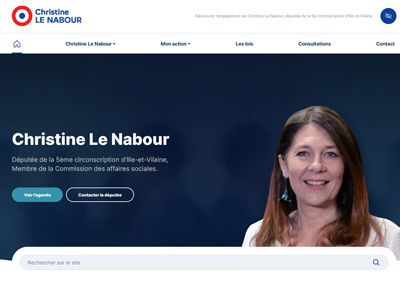 Christine Le Nabour, députée de la 5e circonscription d'Ille-et-Vilaine