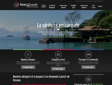 Site Internet, navette gare, navette aeroport, transport grand ouest