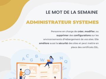 [#MotDeLaSemaine] Aujourd'hui, le dico de la semaine s'intéresse à un métier technique : celui d'ADMINISTRATEUR SYSTEMES ! 💼

#dico #web #adminsystemes...