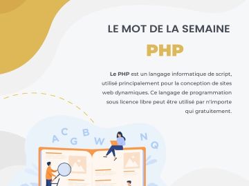 [#MotDeLaSemaine] Au programme cette semaine, un mot plutôt technique.. très familier pour nos amis développeurs.. Parlons du PHP ! 🤓

#Dico #web #php...