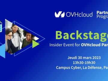 [#Partenaires] Ce jeudi, nous participerons à l’évènement Backstage Partner Program OVHcloud  ! 📣

Notre société est conviée à la cérémonie de remise de prix...