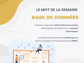 [#MotDeLaSemaine] Au programme aujourd'hui, définissons ensemble : LA BASE DE DONNÉES ! 🌐

#Dico #web #BDD #professionnel #agenceweb