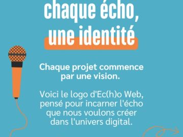 🌍 Voici le logo d’Ec(h)o Web !

Pensé pour représenter l’écho du changement dans le digital, un écho responsable et durable.

💡 Restez à l’écoute pour...