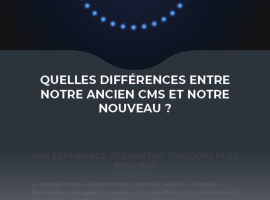 Nouveau CMS et ancien, quelles diff&eacute;rences?