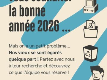 ALERTE : Nos vœux 2026 ont disparu ! 🚨

On voulait vous souhaiter une bonne année comme tout le monde... mais nos vœux ont bugué et se sont perdus en...