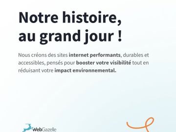 🌿 Un web plus responsable, c’est possible.

Chez WebGazelle, nous créons des sites internet pensés pour durer :
performants, accessibles et conçus pour...