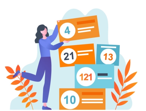 Option chiffres d&eacute;filants site web