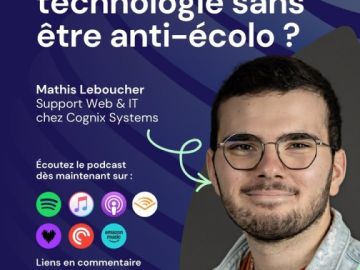 🎙 L'épisode n°4 du podcast Ec(h)o Web est disponible ! 

Cette semaine, on aborde un sujet qui fait débat : peut-on aimer la technologie sans être anti-écolo...