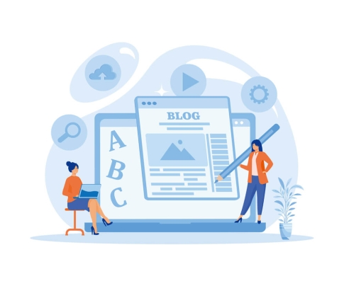 Illustratio option blog et tags