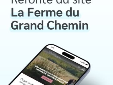 ✨ Refonte du site – @fermegrandchemin ✨

Un site, ce n’est pas juste du design.
C’est une expérience.

🔴 Avant :
Manque d’impact, hiérarchie confuse....