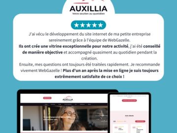 ✨ Un projet web, c'est avant tout une aventure humaine.

Quand une cliente est toujours aussi satisfaite plus d'un an après la mise en ligne de son site,...